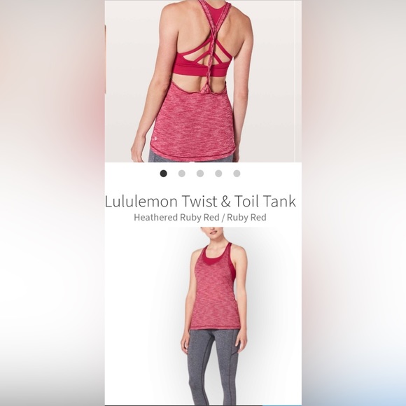 Lululemon NWOT Twist and Toil  tank size 6 - Picture 9 of 11